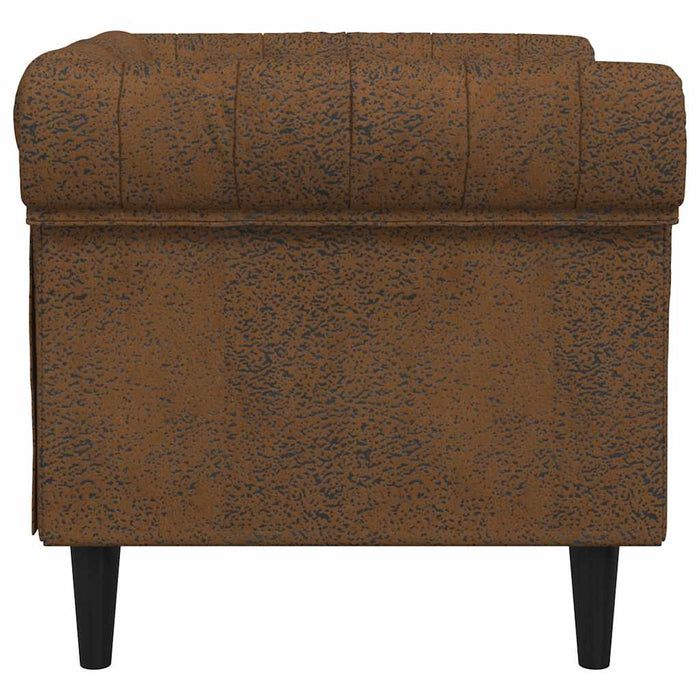 Fotoliu Chesterfield, maro, material textil - WALTI WALTI