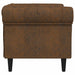Fotoliu Chesterfield, maro, material textil - WALTI WALTI