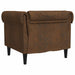 Fotoliu Chesterfield, maro, material textil - WALTI WALTI
