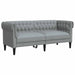 Canapea Chesterfield cu 2 locuri, gri deschis, material textil - WALTI WALTI