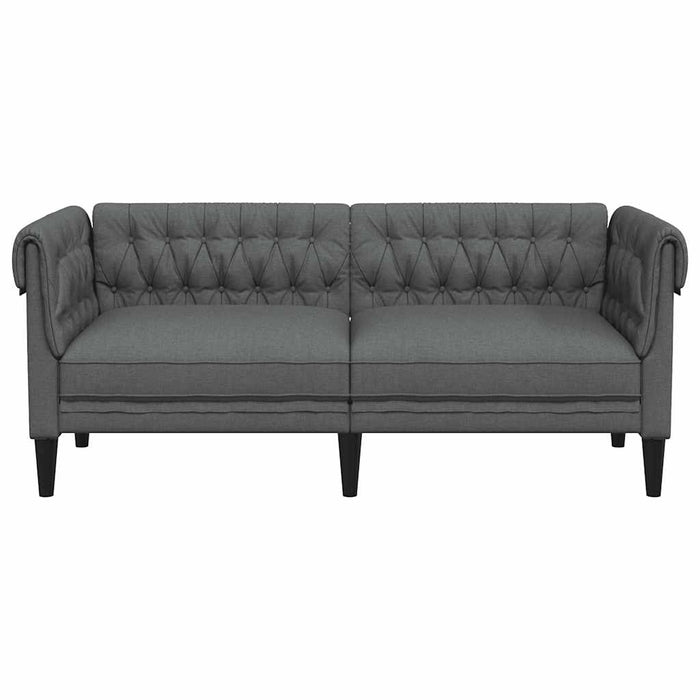 Canapea Chesterfield cu 2 locuri, gri închis, material textil - WALTI WALTI