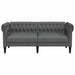 Canapea Chesterfield cu 2 locuri, gri închis, material textil - WALTI WALTI