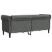 Canapea Chesterfield cu 2 locuri, gri închis, material textil - WALTI WALTI