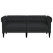 Canapea Chesterfield cu 2 locuri, negru, material textil - WALTI WALTI