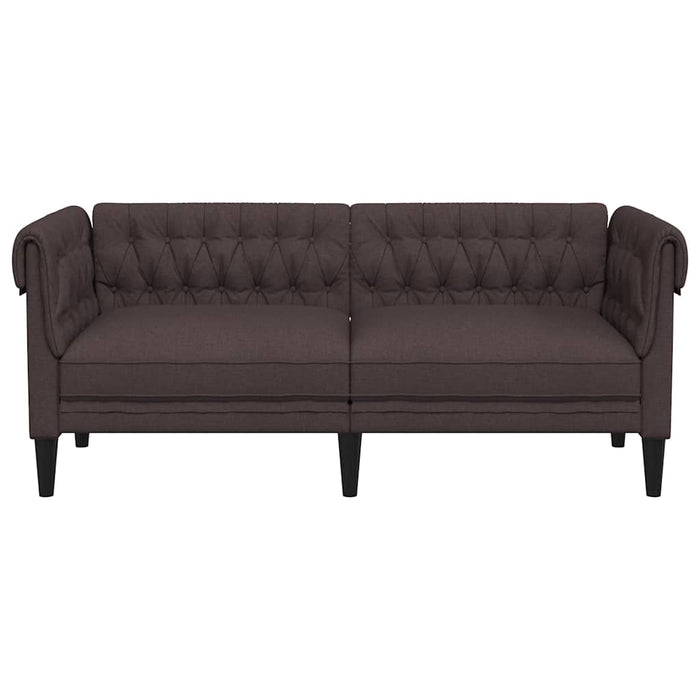 Canapea Chesterfield cu 2 locuri, maro închis, material textil - WALTI WALTI