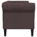Canapea Chesterfield cu 2 locuri, maro închis, material textil - WALTI WALTI