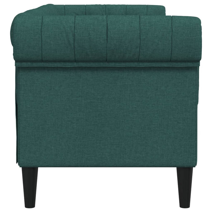 Canapea Chesterfield cu 2 locuri, verde închis, material textil - WALTI WALTI