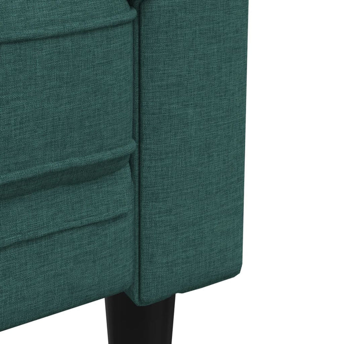 Canapea Chesterfield cu 2 locuri, verde închis, material textil - WALTI WALTI