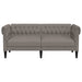 Canapea Chesterfield cu 2 locuri, gri taupe, material textil - WALTI WALTI