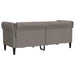 Canapea Chesterfield cu 2 locuri, gri taupe, material textil - WALTI WALTI
