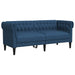 Canapea Chesterfield cu 2 locuri, albastru, material textil - WALTI WALTI