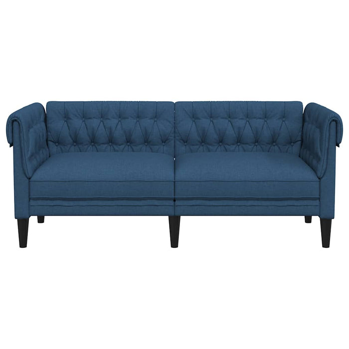 Canapea Chesterfield cu 2 locuri, albastru, material textil - WALTI WALTI