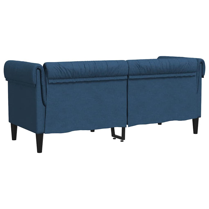 Canapea Chesterfield cu 2 locuri, albastru, material textil - WALTI WALTI