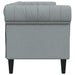 Canapea Chesterfield cu 3 locuri, gri deschis, material textil - WALTI WALTI