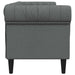 Canapea Chesterfield cu 3 locuri, gri închis, material textil - WALTI WALTI