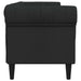 Canapea Chesterfield cu 3 locuri, negru, material textil - WALTI WALTI