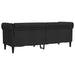 Canapea Chesterfield cu 3 locuri, negru, material textil - WALTI WALTI