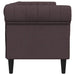 Canapea Chesterfield cu 3 locuri, maro închis, material textil - WALTI WALTI