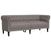 Canapea Chesterfield cu 3 locuri, gri taupe, material textil - WALTI WALTI