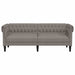Canapea Chesterfield cu 3 locuri, gri taupe, material textil - WALTI WALTI