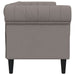 Canapea Chesterfield cu 3 locuri, gri taupe, material textil - WALTI WALTI
