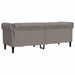Canapea Chesterfield cu 3 locuri, gri taupe, material textil - WALTI WALTI