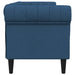 Canapea Chesterfield cu 3 locuri, albastru, material textil - WALTI WALTI