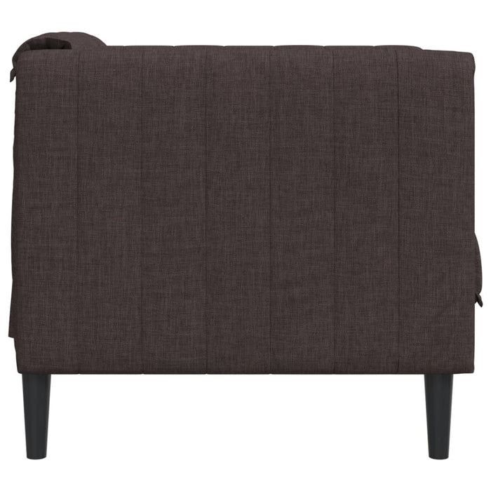 Fotoliu, maro închis, material textil WALTI