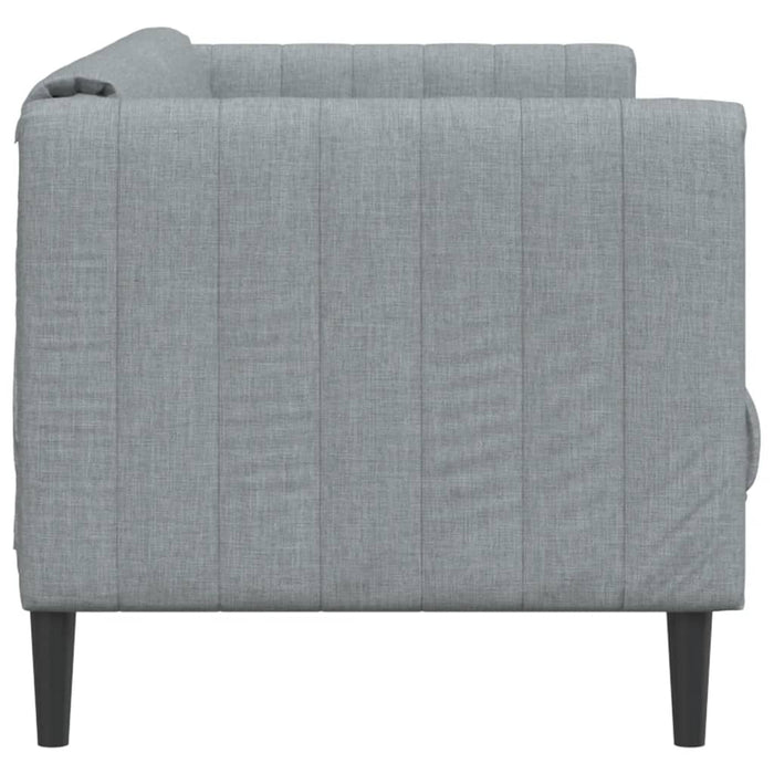Canapea, 2 locuri, gri deschis, material textil - WALTI WALTI