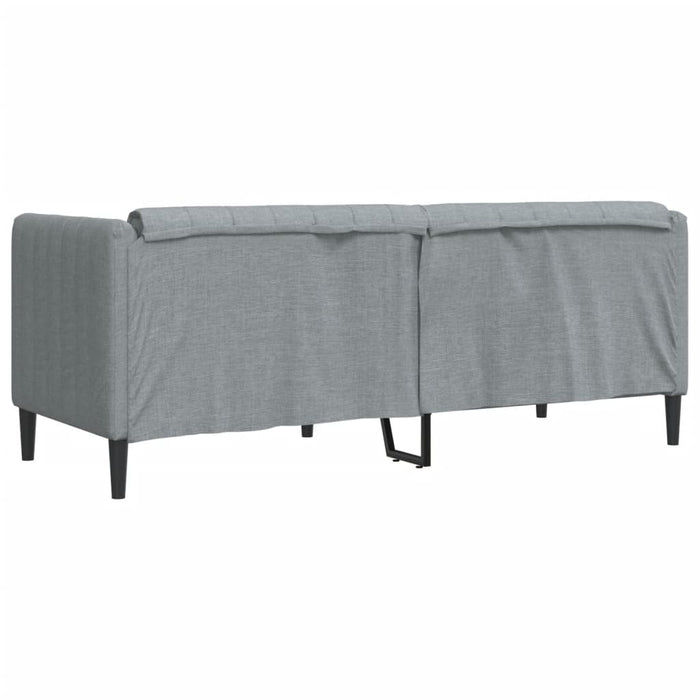 Canapea, 2 locuri, gri deschis, material textil - WALTI WALTI