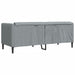 Canapea, 2 locuri, gri deschis, material textil - WALTI WALTI