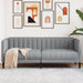 Canapea, 2 locuri, gri deschis, material textil - WALTI WALTI