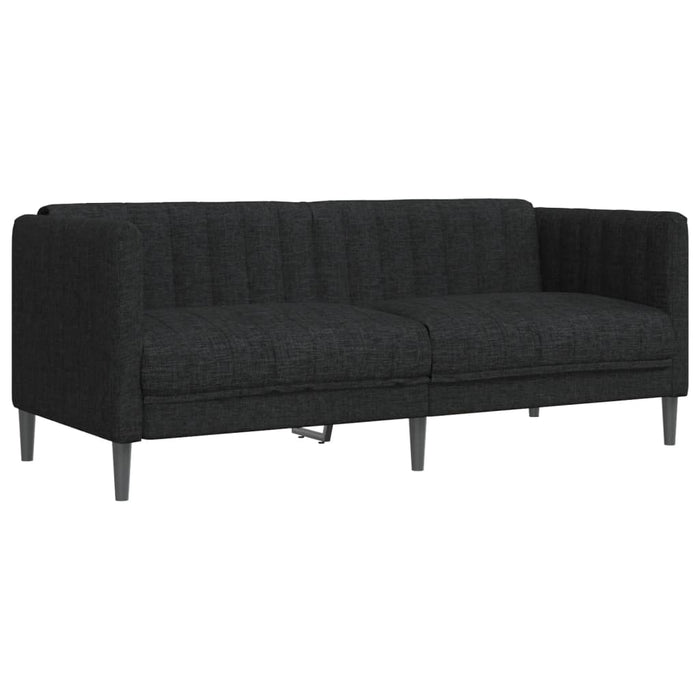 Canapea, 2 locuri, negru, material textil - WALTI WALTI