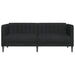 Canapea, 2 locuri, negru, material textil - WALTI WALTI