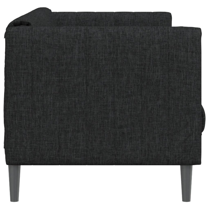 Canapea, 2 locuri, negru, material textil - WALTI WALTI