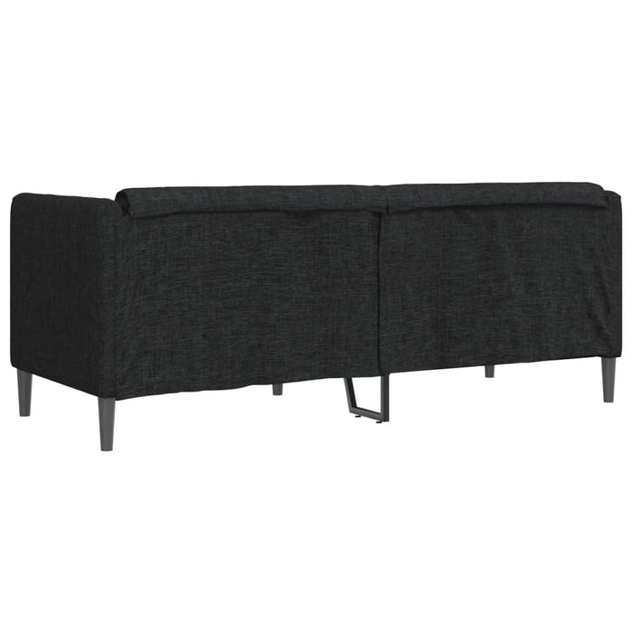 Canapea, 2 locuri, negru, material textil - WALTI WALTI