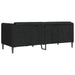 Canapea, 2 locuri, negru, material textil - WALTI WALTI