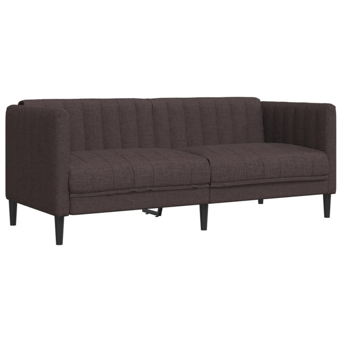 Canapea, 2 locuri, maro închis, material textil - WALTI WALTI