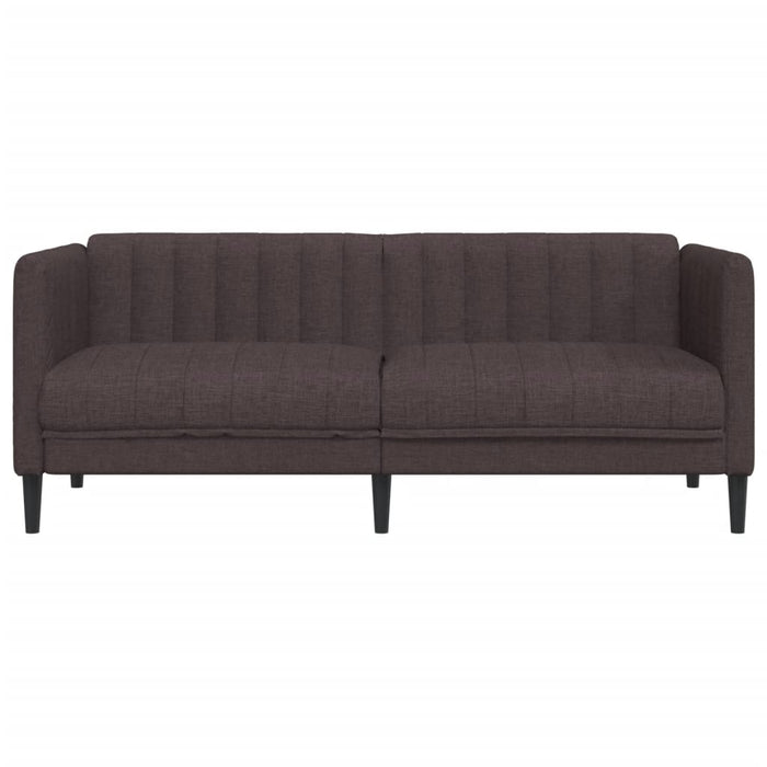 Canapea, 2 locuri, maro închis, material textil - WALTI WALTI