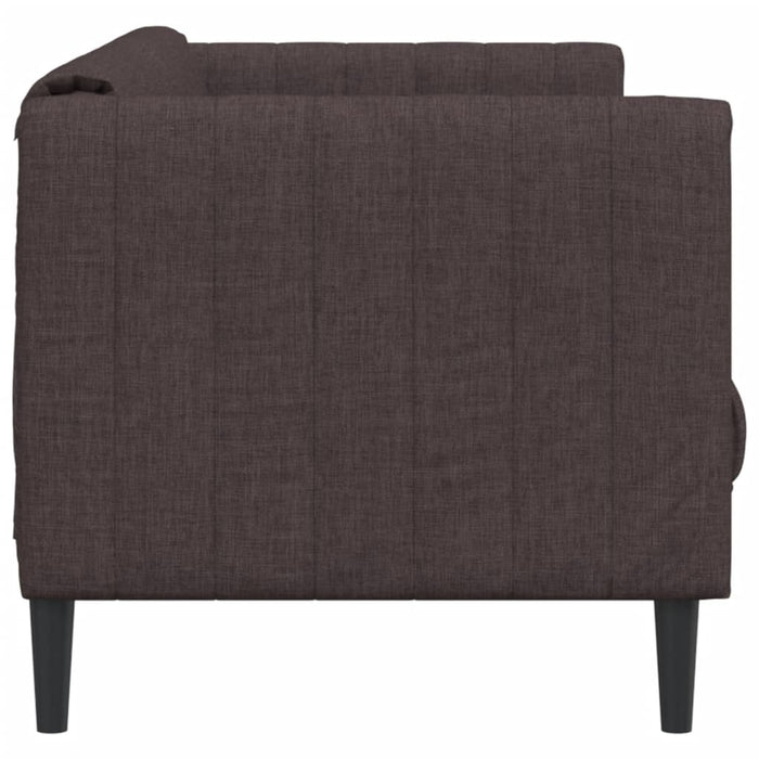 Canapea, 2 locuri, maro închis, material textil - WALTI WALTI