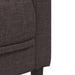 Canapea, 2 locuri, maro închis, material textil - WALTI WALTI