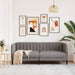 Canapea, 2 locuri, gri taupe, material textil - WALTI WALTI