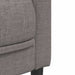 Canapea, 2 locuri, gri taupe, material textil - WALTI WALTI