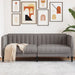 Canapea, 2 locuri, gri taupe, material textil - WALTI WALTI