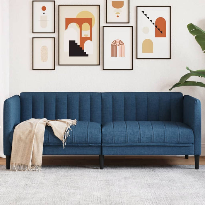 Canapea cu 2 locuri, albastru, material textil WALTI