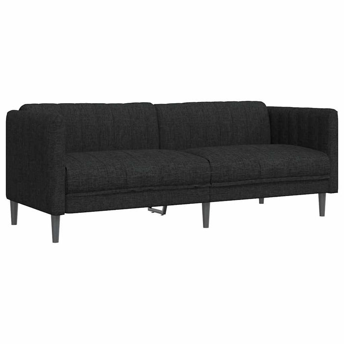 Canapea, 2 locuri, negru, material textil - WALTI WALTI