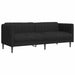 Canapea, 2 locuri, negru, material textil - WALTI WALTI