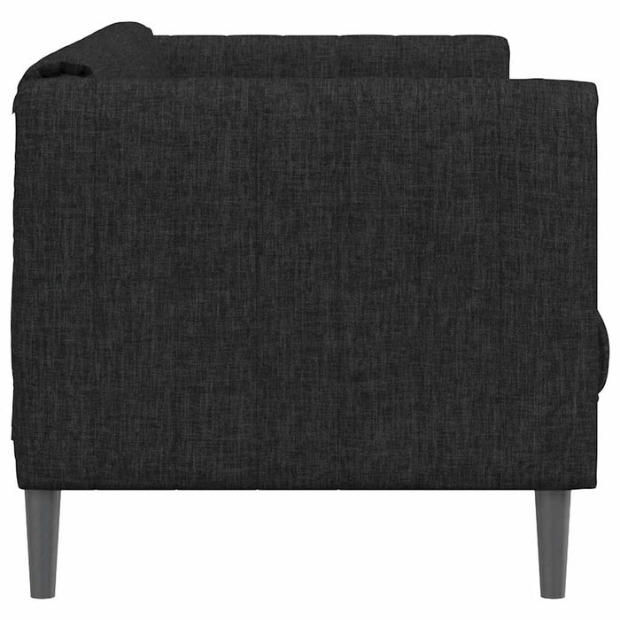 Canapea, 2 locuri, negru, material textil - WALTI WALTI