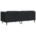 Canapea, 2 locuri, negru, material textil - WALTI WALTI