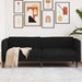 Canapea, 2 locuri, negru, material textil - WALTI WALTI